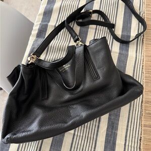 Kate Spade Black Pebbled Leather Shoulder Bag